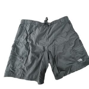 "North Face" Blk Mens Shorts XL Mesh Lining Cargo Belted Hiking Swimming outdoor